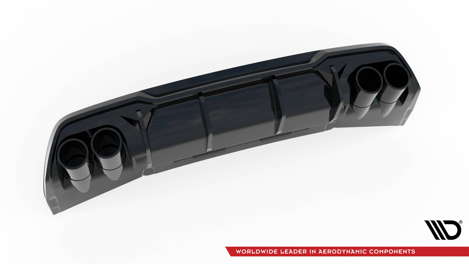 Diffuser passend voor Cupra Formentor Maxton Glans Zwart met Zwarte Sierstukken