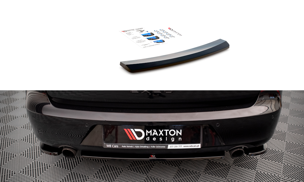 Diffuser passend voor Seat Exeo Maxton Glans Zwart