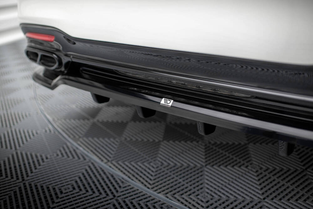 Diffuser passend voor Mercedes Benz S Klasse AMG Pakket W222 FL Maxton Glans Zwart
