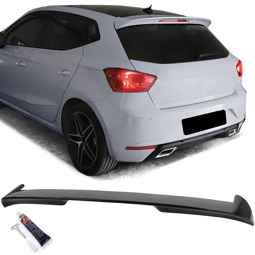 Spoiler passend voor Seat Ibiza KJ Glans Zwart