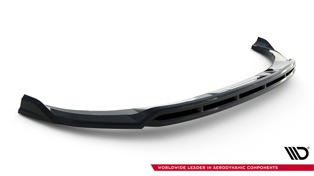 Voorspoiler passend voor Audi e-Tron S-Line Glans Zwart Maxton