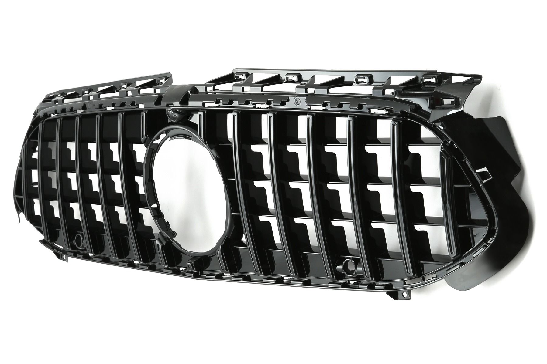 Grill passend voor Mercedes A-klasse W177 / V177 GT-Look Glans Zwart (Facelift)