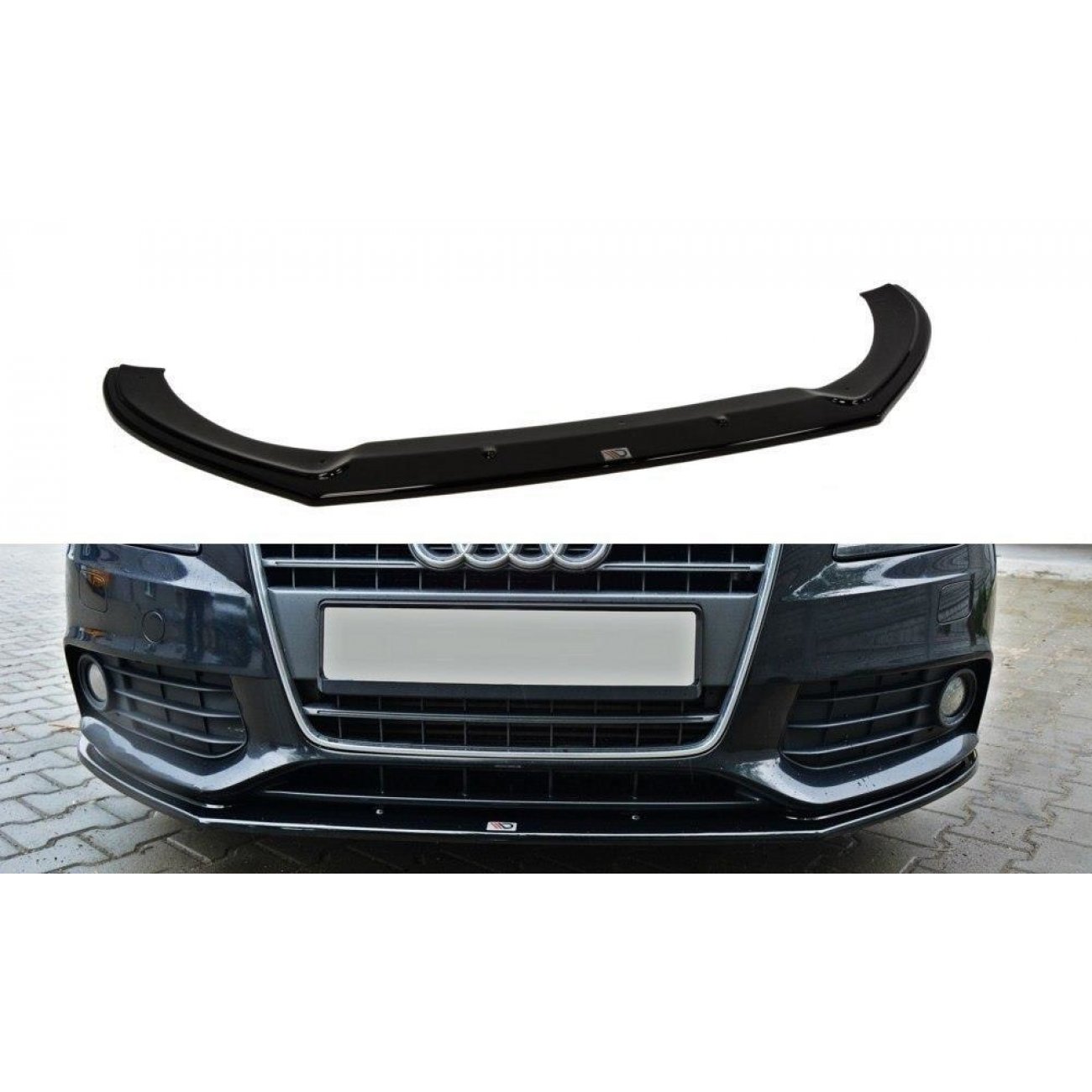 Voorspoiler passend voor Audi A4 B8 Carbon Look