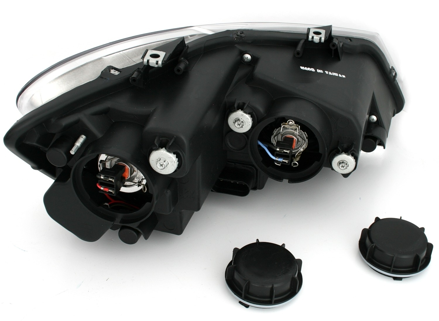 Koplampen passend voor VW Polo 6R / 6C 09- DRL Zwart/Rood Facelift GTI look