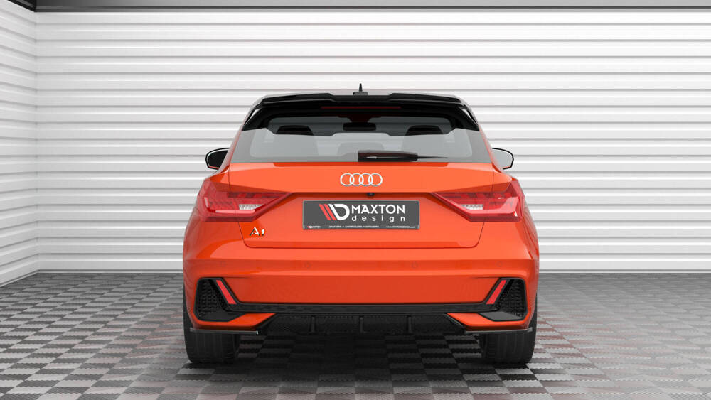 Diffuser passend voor Audi A1 S-LINE GB glanzend zwart