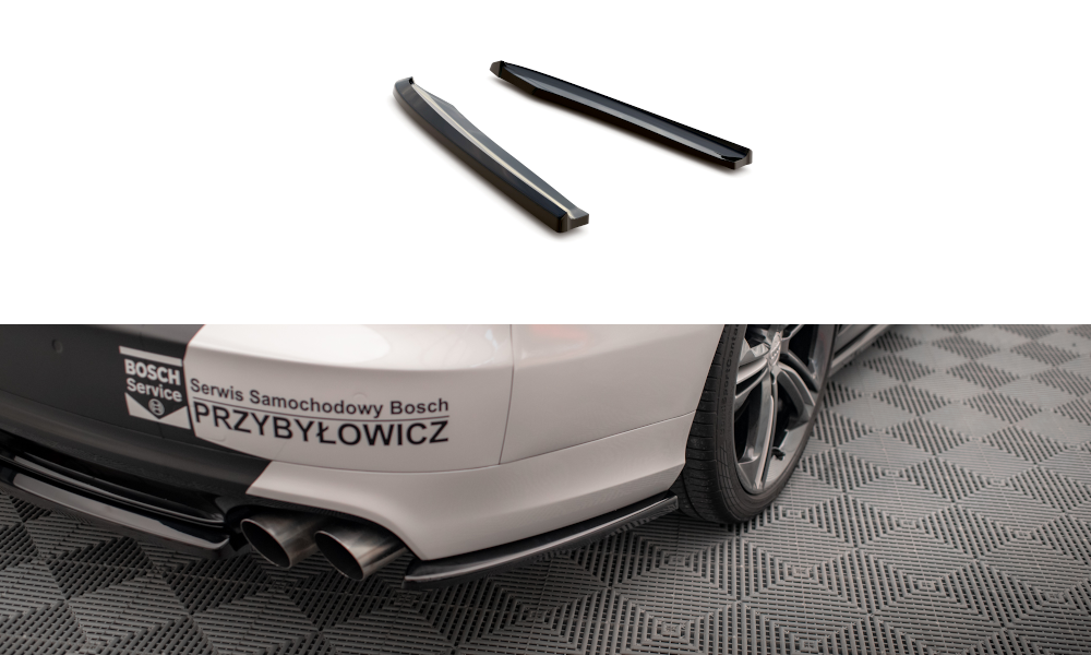 Zijdiffuser Audi S8 D4 Maxton Glans Zwart
