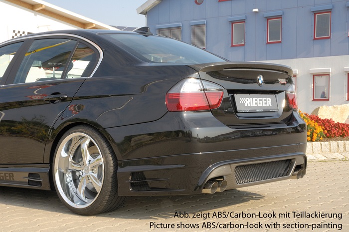 Achterbumper Diffuser passend voor BMW E90 Sedan Rieger