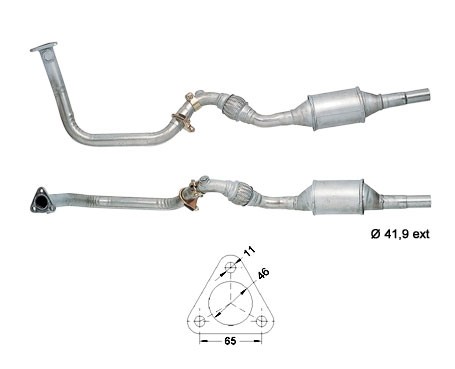 Seat CORDOBA 1.4i 1390 cc 44 Kw / 60 cv APQ Magnaflow CAT Bouwja