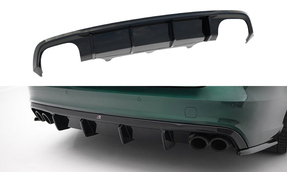 Achter Diffuser passend voor Audi S6 Avant C7 Maxton