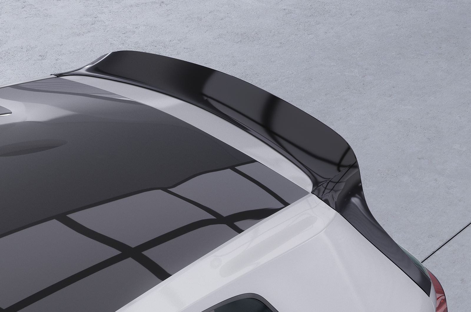 Spoiler passend voor Volkswagen Golf 7 Clubsport Look CSR Glans Zwart
