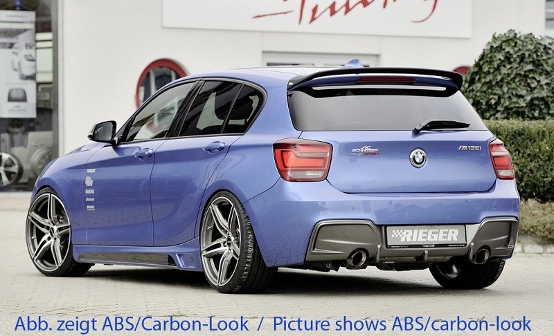 Achterbumper Diffuser Rieger BMW 1-Serie F20/F21 M-tech
