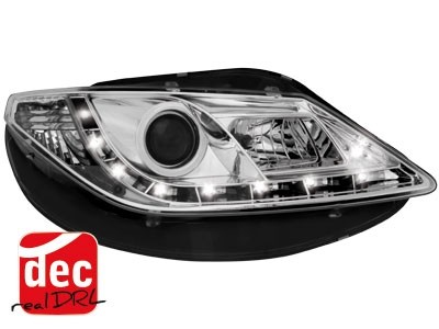 Koplampen passend voor Seat Ibiza 6J 08- Devil Eyes real DRL LED Chroom