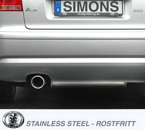 Simons Uitlaatsysteem af kat. Audi A3 8P 2005>