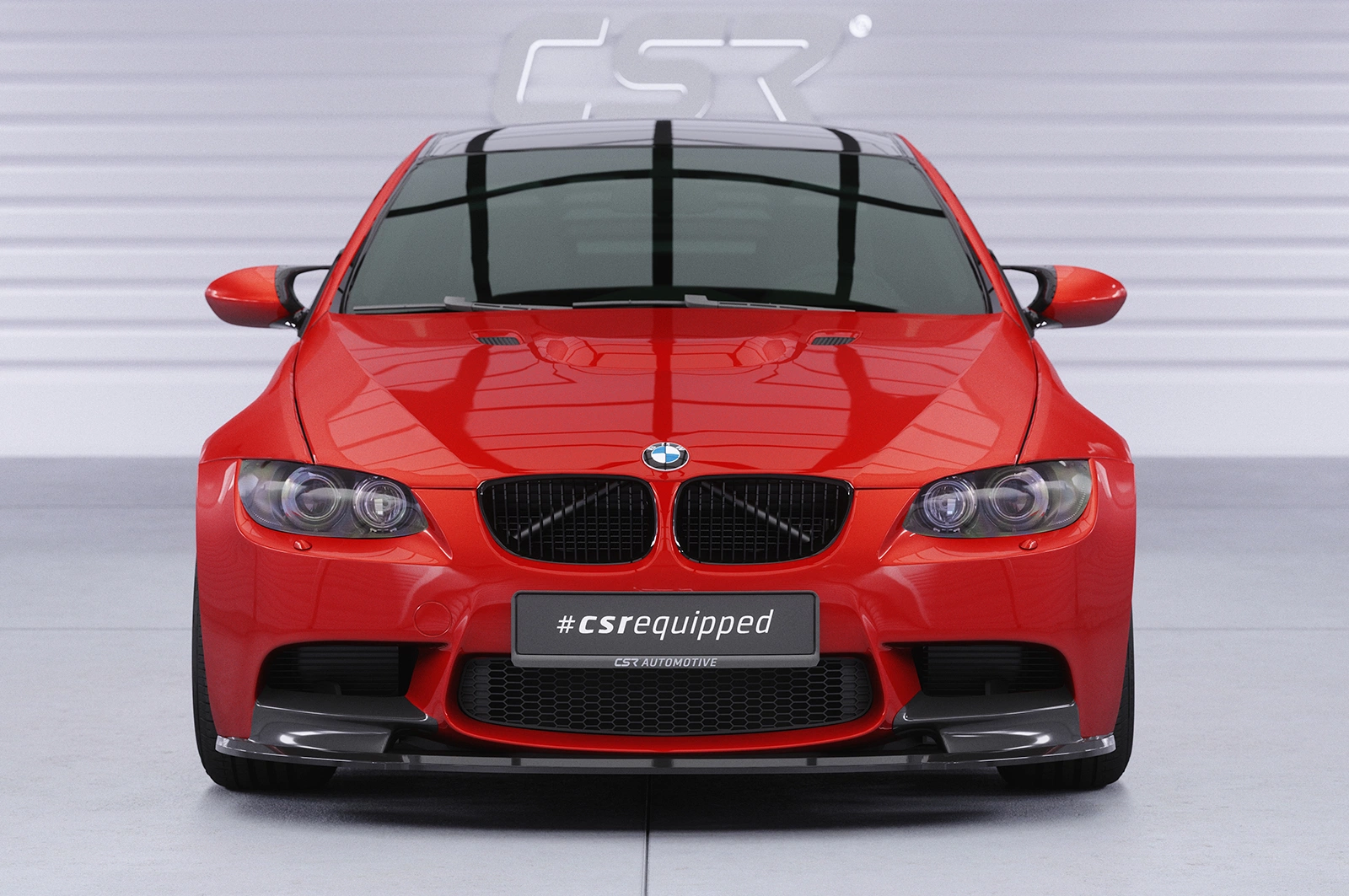Voorspoiler passend voor BMW M3 E90/E92/E93 glans zwart