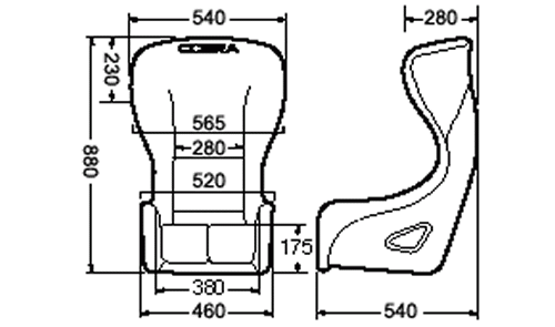 Cobra Sebring Pro Carbon GT Width - Black Spacer Fabric all over