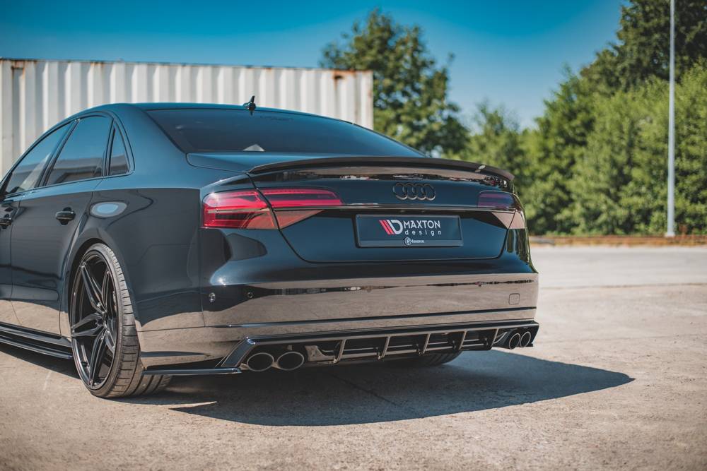 Diffusor Audi S8 D4 FL Maxton Glans Zwart