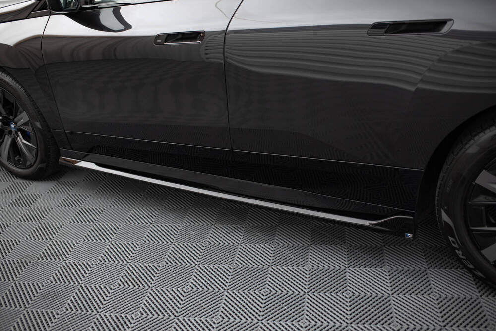 Zijskirts passend voor BMW iX i20 Maxton Glans Zwart