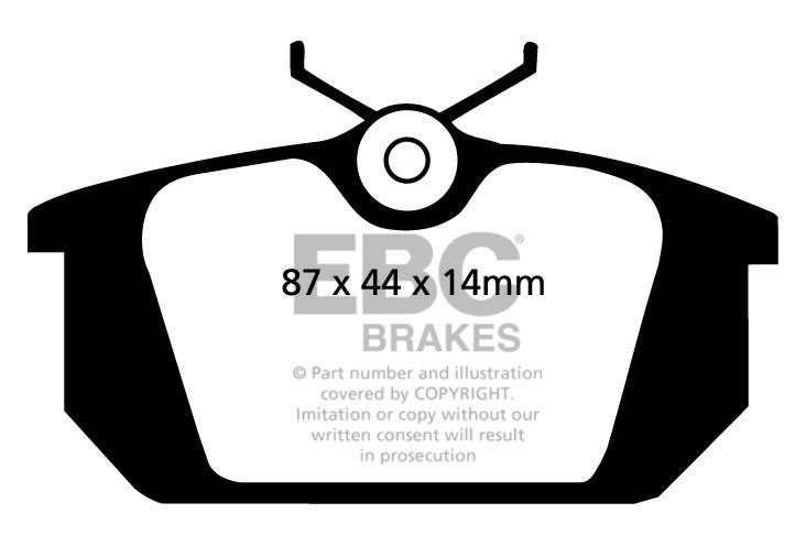 EBC Brakes ALFA ROMEO Alfa 145 1.4 94-96 Remblokken achterzijde