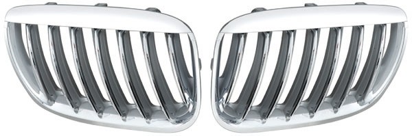 Grill Nieren passend voor BMW X5 03-07 Chroom