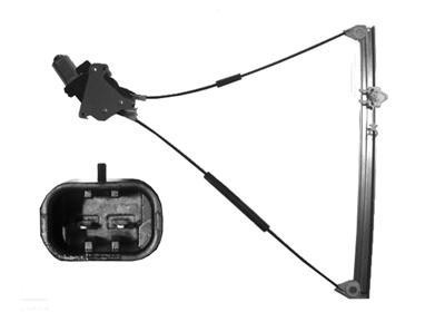 raammechanisme, 3 drs, incl motor, links Peugeot Expert, 2004-20
