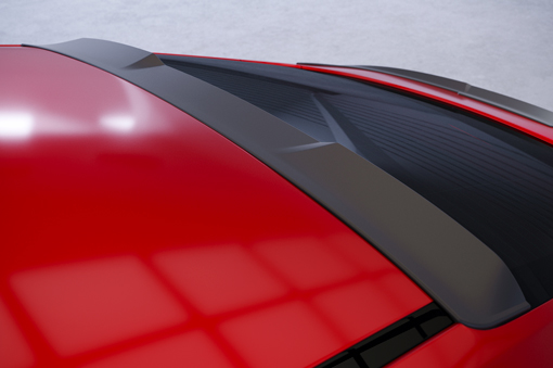 Spoiler passend voor Audi E-Tron GT CSR Glans Zwart