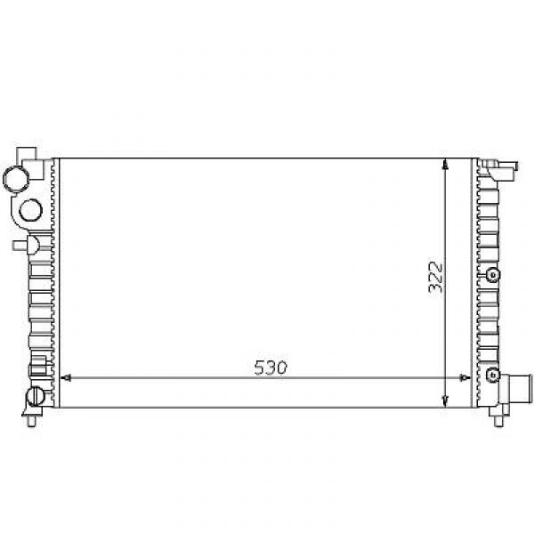 Radiator Peugeot 106 91-96 530x322 1.4 DIESEL