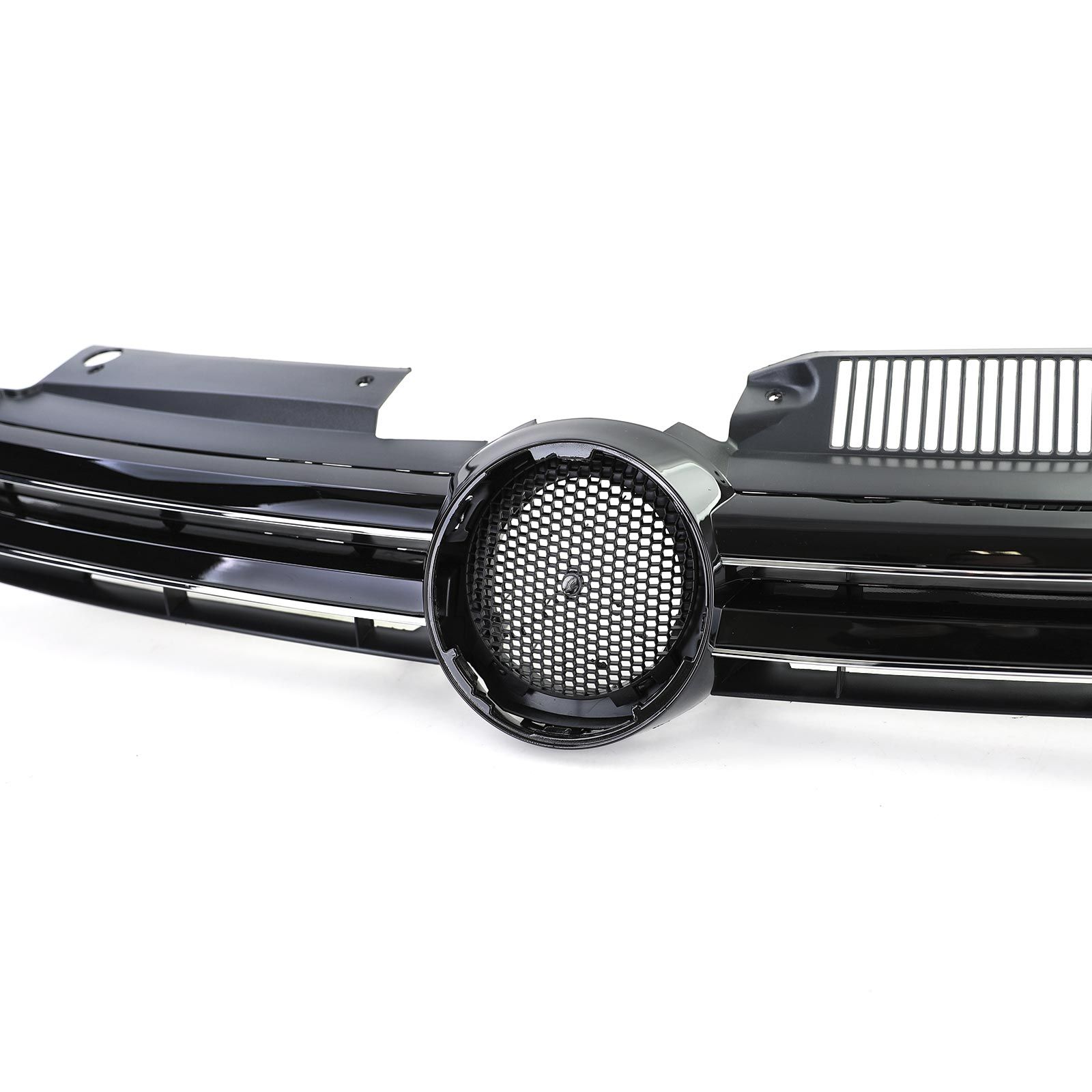Grill passend voor VW Golf VI Glans Zwart / Chroom