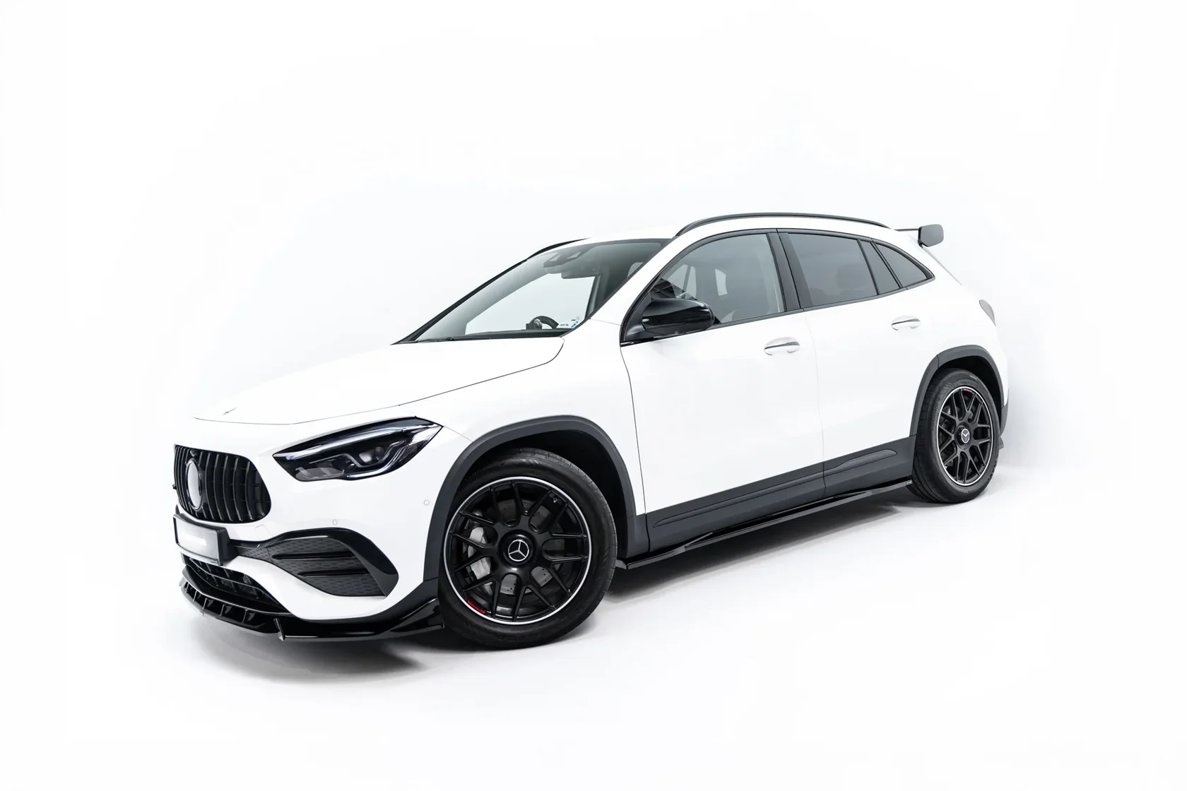 Zijskirts passend voor Mercedes-AMG GLA 35 H247 Glans Zwart