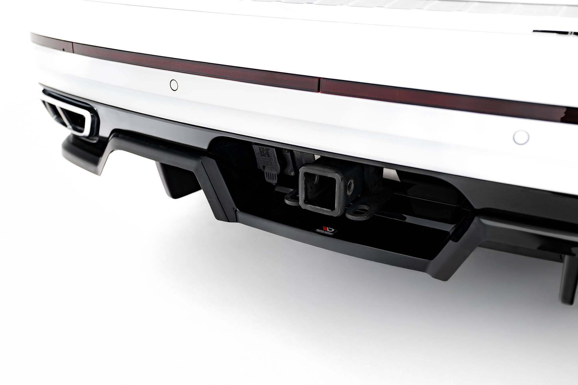 Achter Diffuser passend voor Volkswagen Atlas R-Line MK1 Facelift 2 Maxton Glanzend zwart
