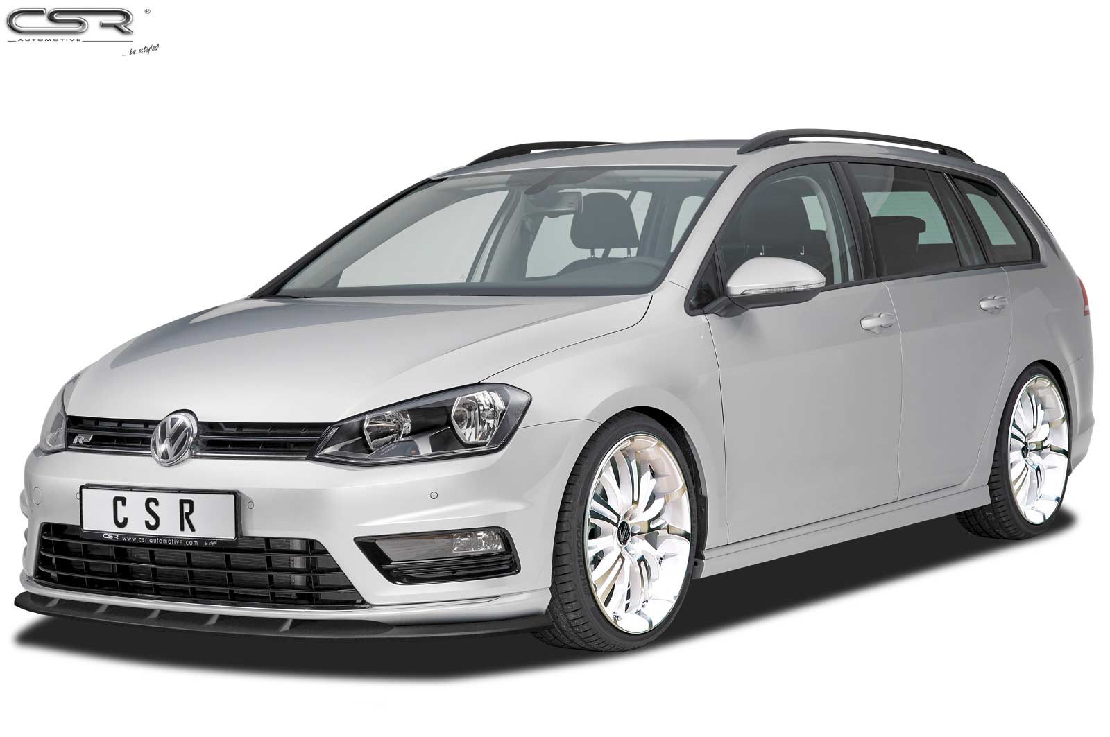 Voorspoiler passend voor VW Golf VII R-Line Mat Zwart