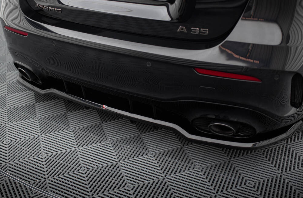 Zijskirts passend voor Mercedes A35 AMG Maxton Glans Zwart