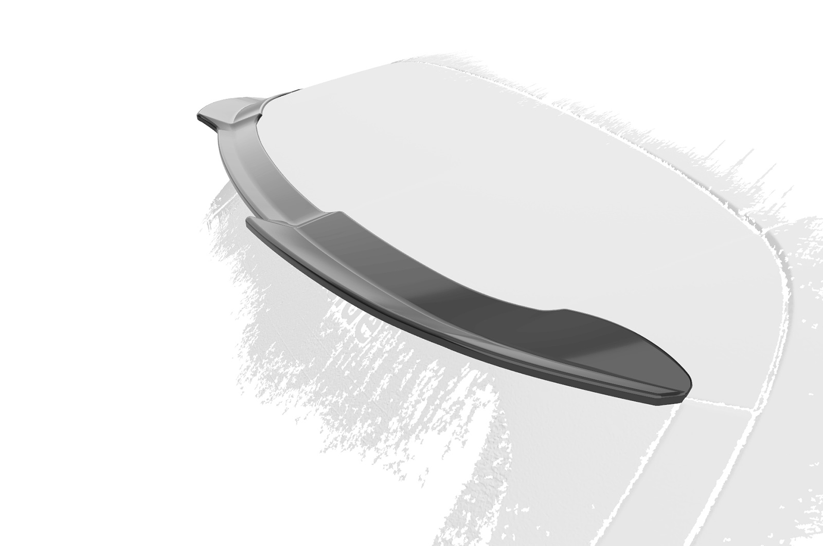 Spoiler passend voor Mercedes Benz B-Klasse W247 CSR glans Zwart