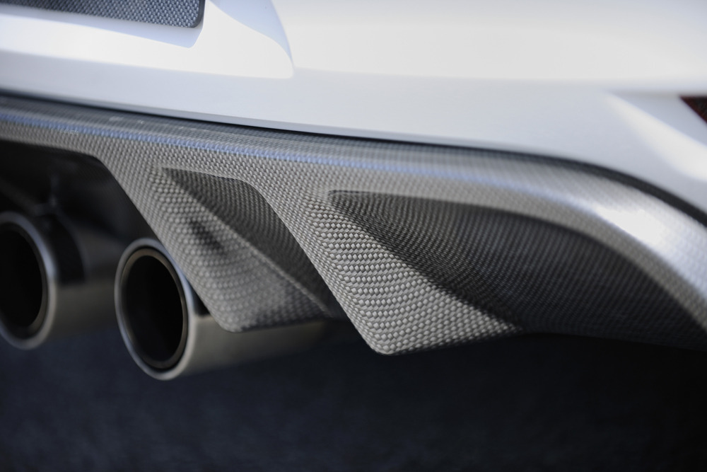 Diffuser passend voor Volkswagen Golf 6 GTI GTD Rieger Carbon Look