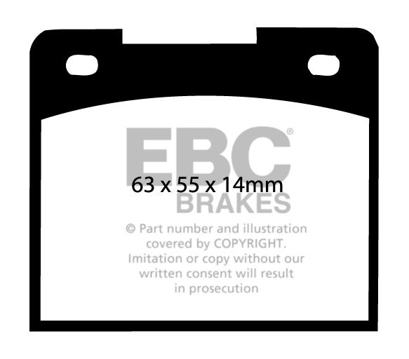 EBC Brakes CATERHAM Seven 1.4 91-.. Remblokken voorzijde greenst