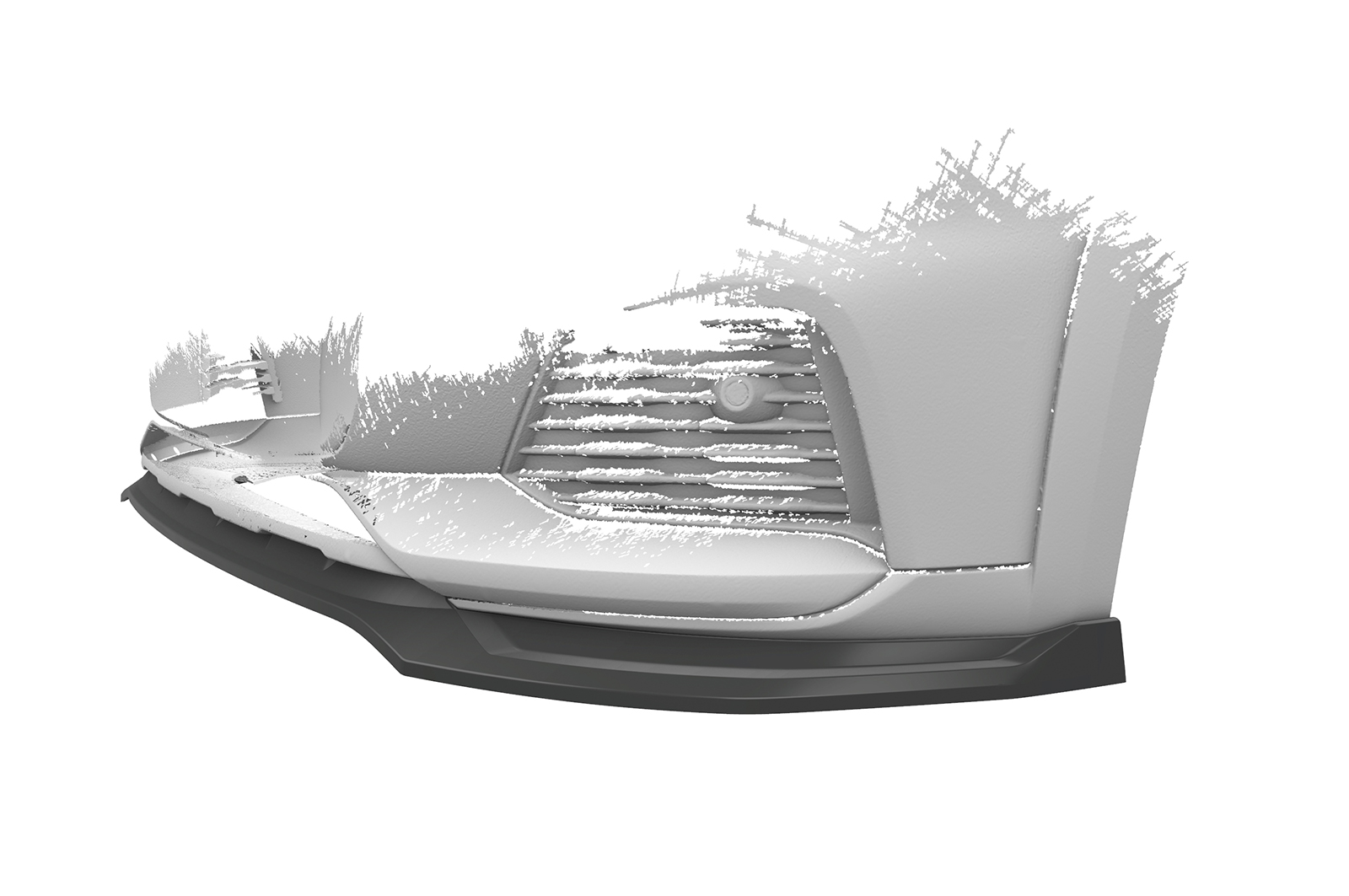 Voorspoiler passend voor Audi A6 C8 (Typ F2) Allroad CSR Glans Zwart
