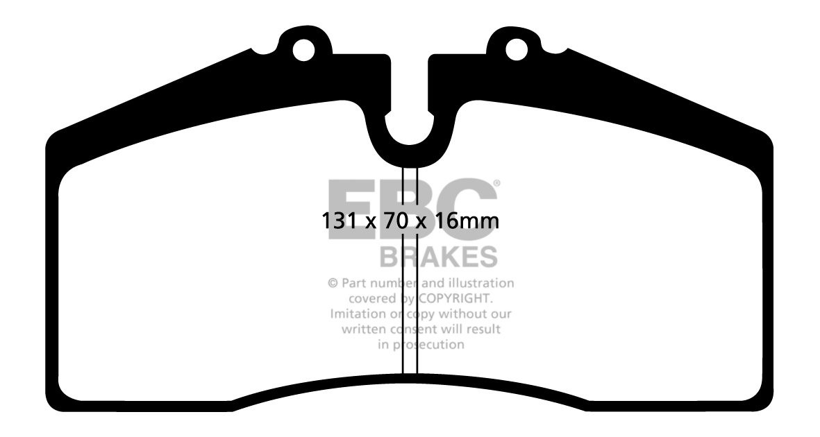 EBC Brakes ASTON MARTIN DBS V8 5.3 69-72 Remblokken achterzijde