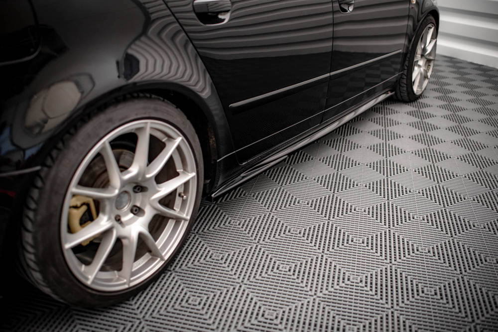 Zijskirts passend voor Seat Exeo Maxton Glans Zwart