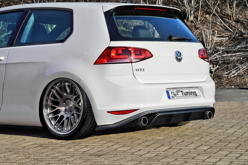Diffuser passend voor Volkswagen Golf 7 GTI GTD 13-17 Glans Zwart