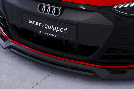 Voorspoiler passend voor Audi e-tron GT CSR Glans Zwart