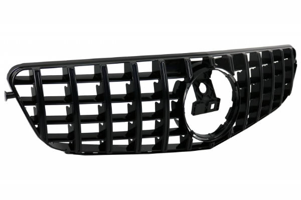 Grill passend voor Mercedes C-klasse W204 S204 GT Look Panamericanan Glans Zwart