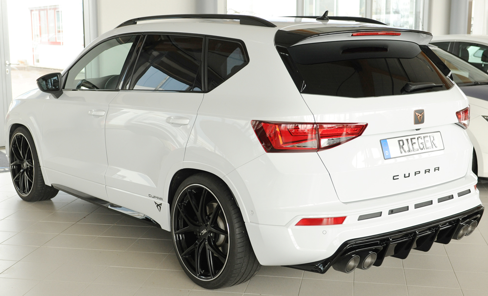 Diffuser passend voor Seat Ateca 5FP Cupra Rieger Glans Zwart