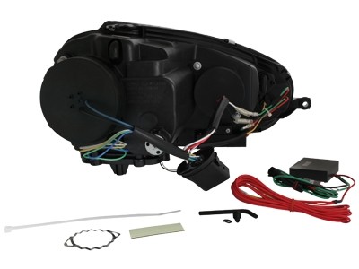 Koplampen passend voor VW Golf V 03-09 Devil Eyes real DRL LED Chrome voor origi