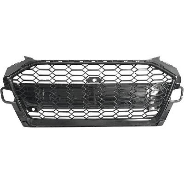 Grill passend voor Audi A4 B9 19- RS Look Zwart
