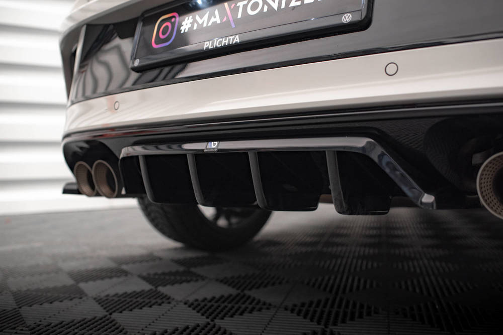 Diffuser passend voor Volkswagen T-Roc R FL Maxton Glans Zwart