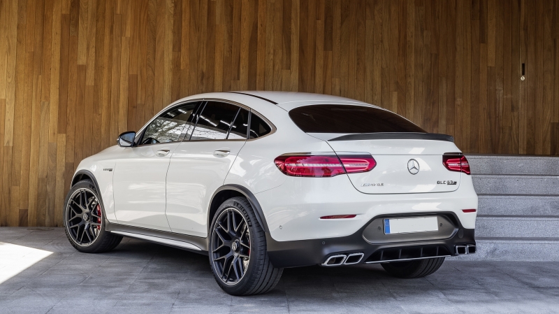 Diffuser passend voor Mercedes GLC C253 COUPE (2015-..) GLC63 Uitlaat sierstukken