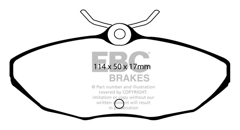 EBC Brakes FORD Thunderbird 3.9 2001-2005 Remblokken achterzijde