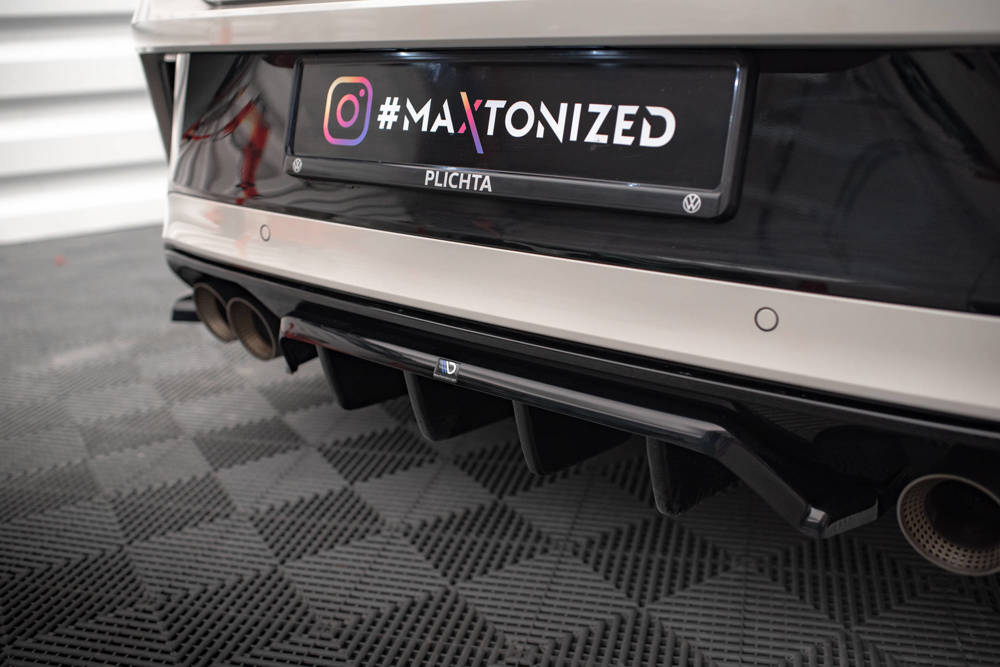 Diffuser passend voor Volkswagen T-Roc R FL Maxton Glans Zwart