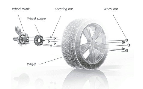 Pro Spacers Hyundai Accent 11.05-.. 4x100 20mm Eibach Black
