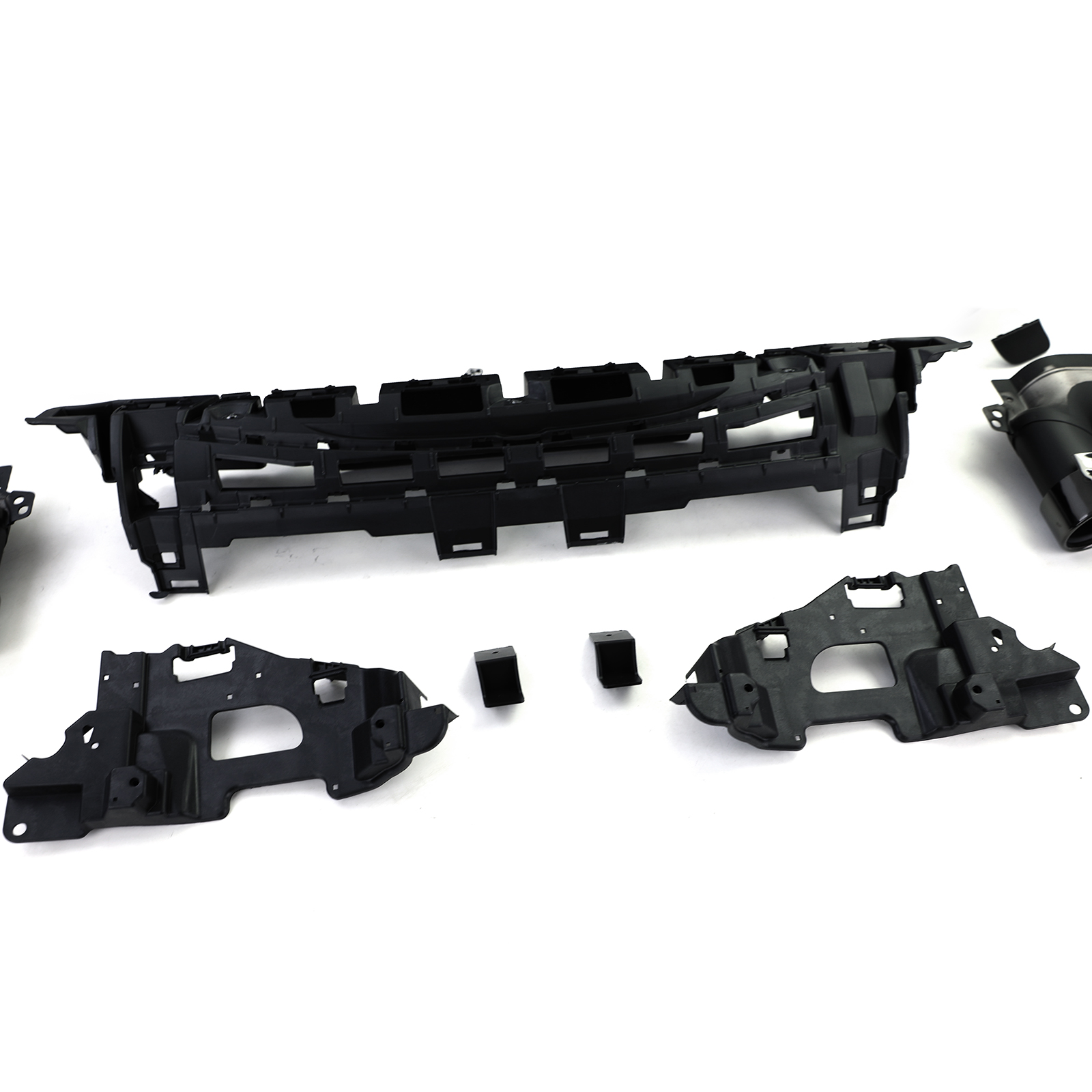 Diffuser passend voor Mercedes CLS C257 17- AMG Look Zwart