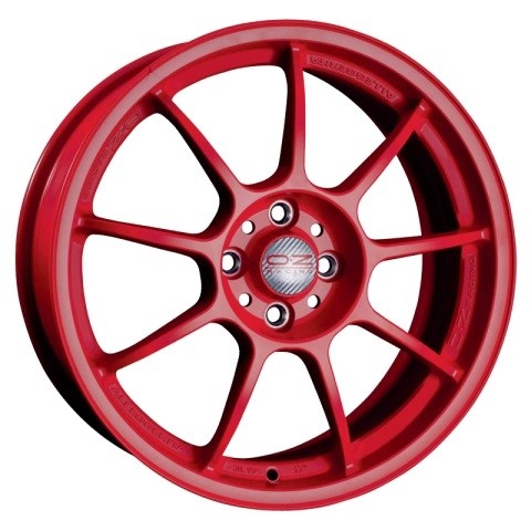 Velgen OZ Alleggerita HLT matt red 10x18 inch 5x130 ET65